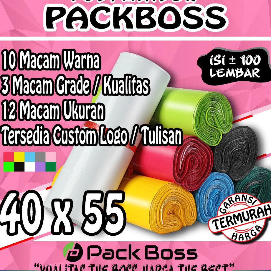 

Terupdate POLYMAILER PACKBOSS 4x55 ISI 1 LEMBAR KUALITAS BOSS JOSS LANGSUNG PABRIK