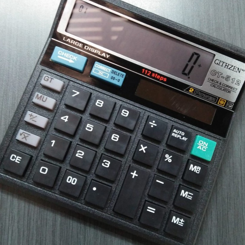 

Sale Kalkulator Citizen CT 512 Penghitung 12 digit cek and corect