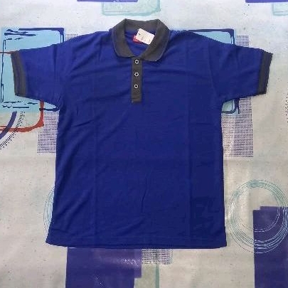 Kaos Polo Pendek Warna Biru Elektrik