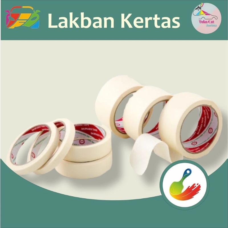 

LAKBAN KERTAS / LEM KERTAS / MASKING TAPE BERKUALITAS - Toko Cat Naila