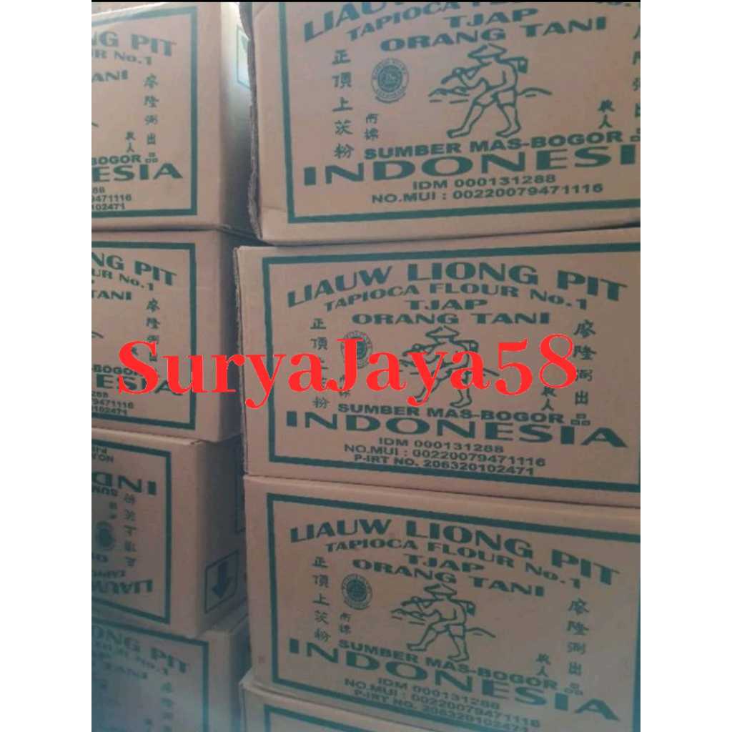 

Liauw Liong Pit 1kg | teoung sagu tani cap liaw liong pit | Liauw Liong Pit Tapioca Flour 1kg | Sagu tani liaw liong pit 1kg - 1 dus isi 10pcs- - SuryaJaya58
