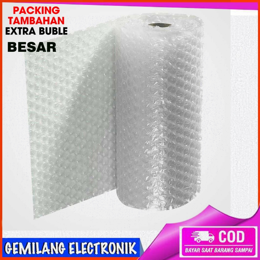 

Extra Bubble Wrap Packing Lebih Aman (TEBAL)