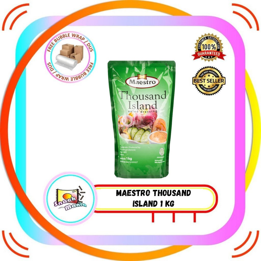 

MAESTRO Saus Thousand Island 1 Kg Salad Dressing Sauce