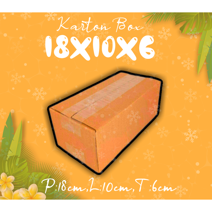 

KARTON BOX 18X10X6 (KARDUS PACKING/KARDUS POLOS/KARDUS MINI)