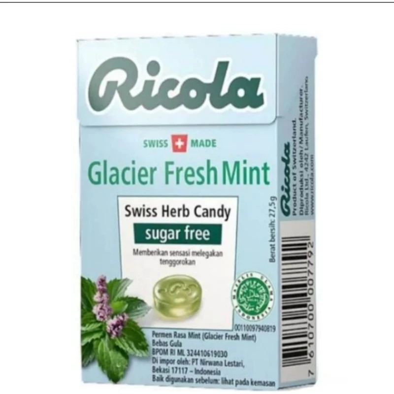 

Ricola Glacier Fresh Mint 40g