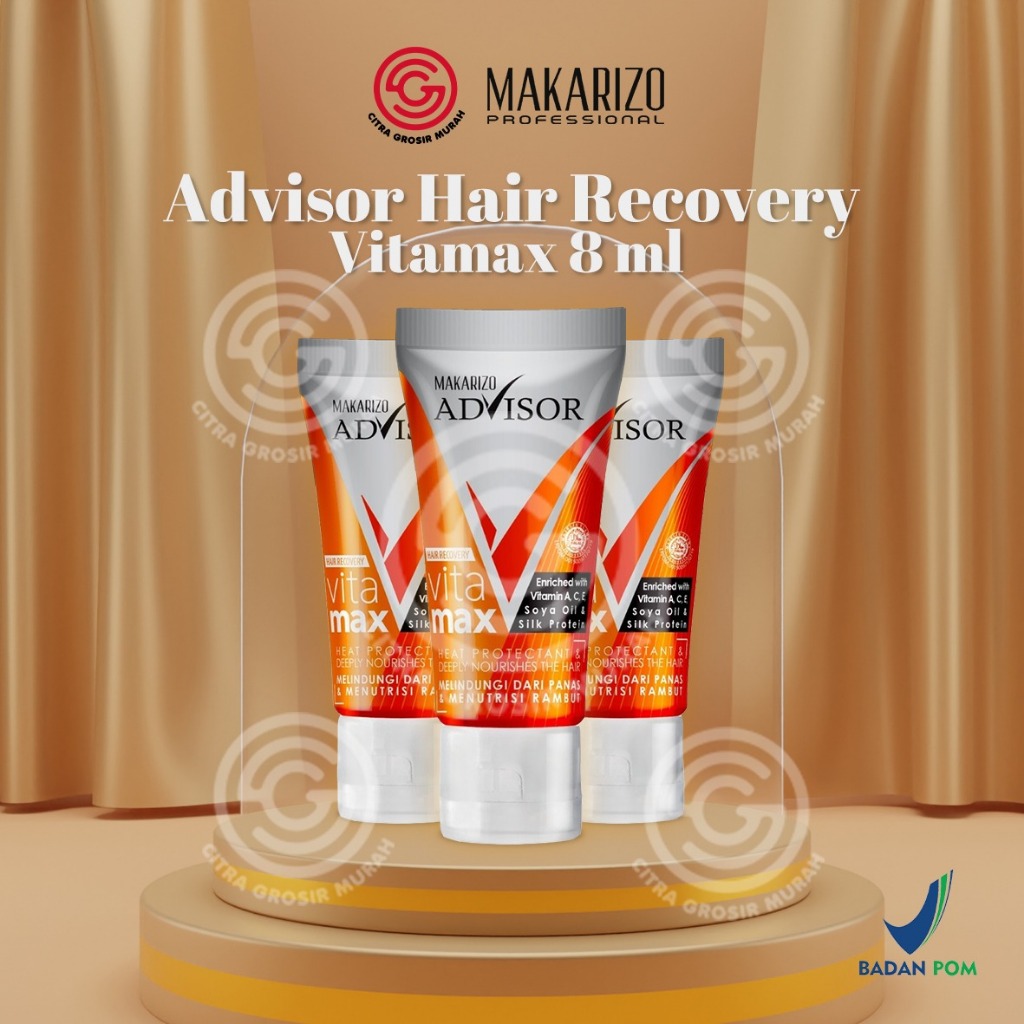 MAKARIZO Advisor Hair Recovery Vitamax 8 ml || Serum Rambut || Treatment Rambut || Hair Serum || Vit