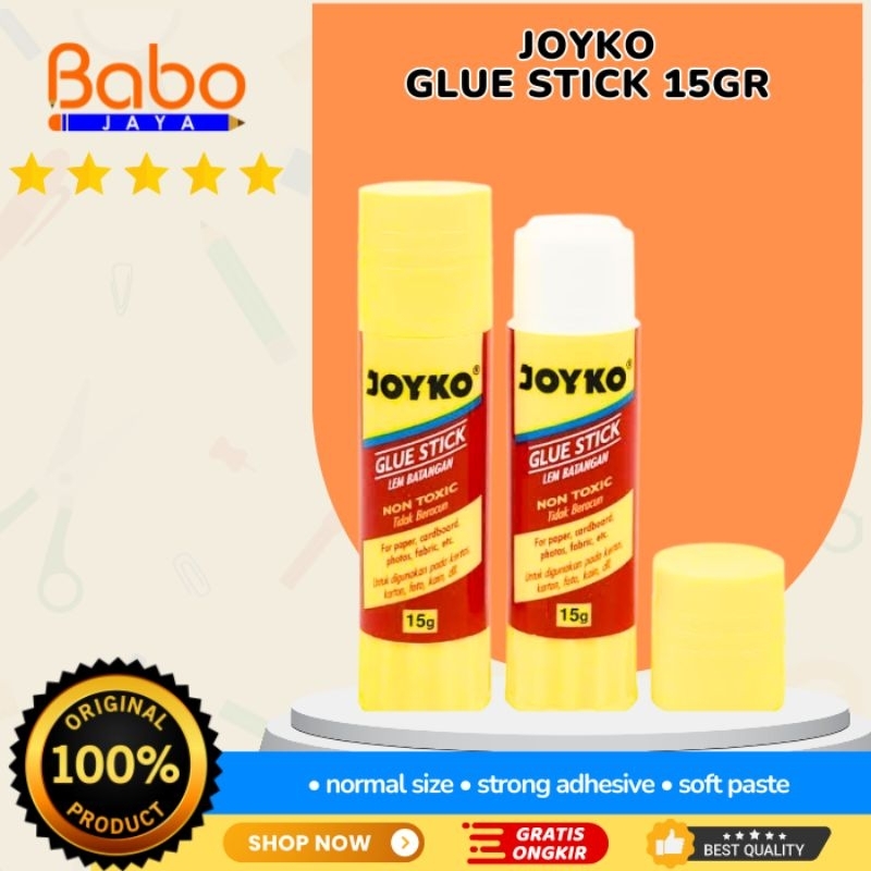 

BABO JAYA GLUE STICK JOYKO 15GR (CASE : KUNING)