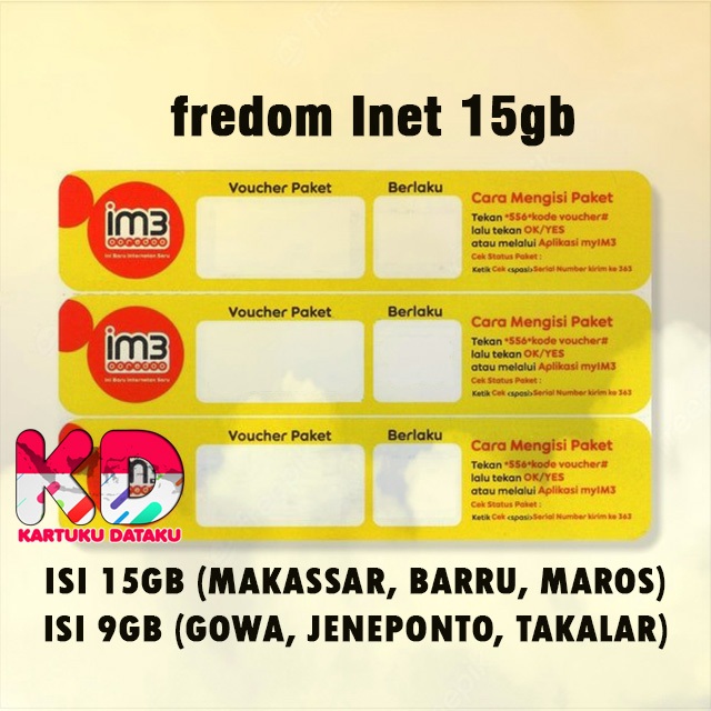 VOUCHER INDOSAT FRENET 15GB