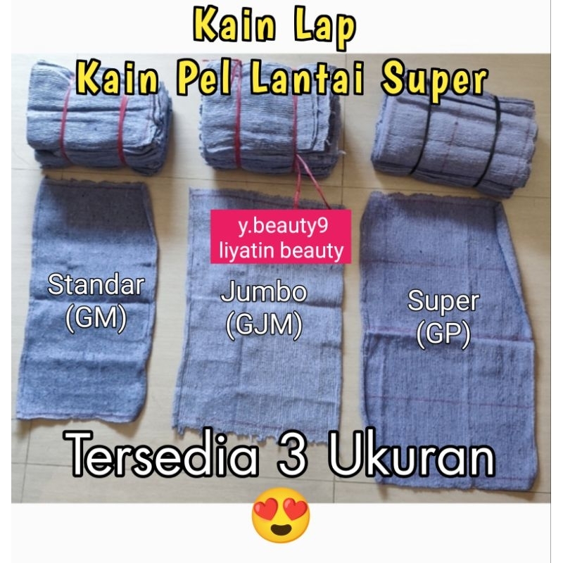 Lap Lantai Jumbo Lap Kain Pel Lap Mobil Lap Motor Lap Mesin Jumbo