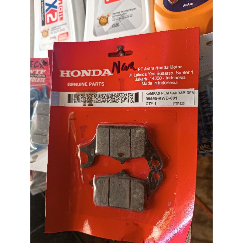 kampas rem depan honda revo supra injeksi dll