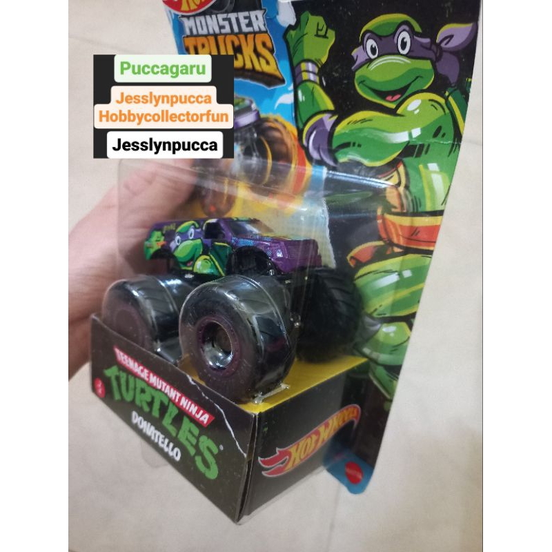 HOT WHEELS MONSTER TRUCKS DONATELLO TEENAGE MUTANT NINJA TURTLES NICKELODEON HW HOTWHEELS TRUK MONST
