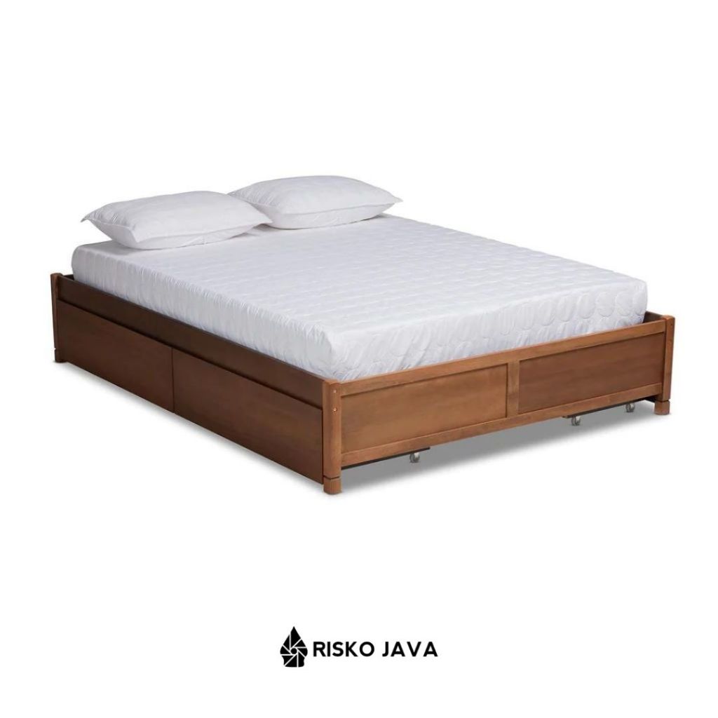 Dipan Tempat Tidur / Dipan Laci Kayu Jati / Tempat Tidur Laci Minimalis / Dipan Laci Minimalis | BRA