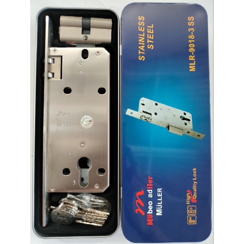 BODY KUNCI PELOR MULLER MLR-9018 SS BODY  KUPU TARUNG TARIKAN PINTU HANDLE