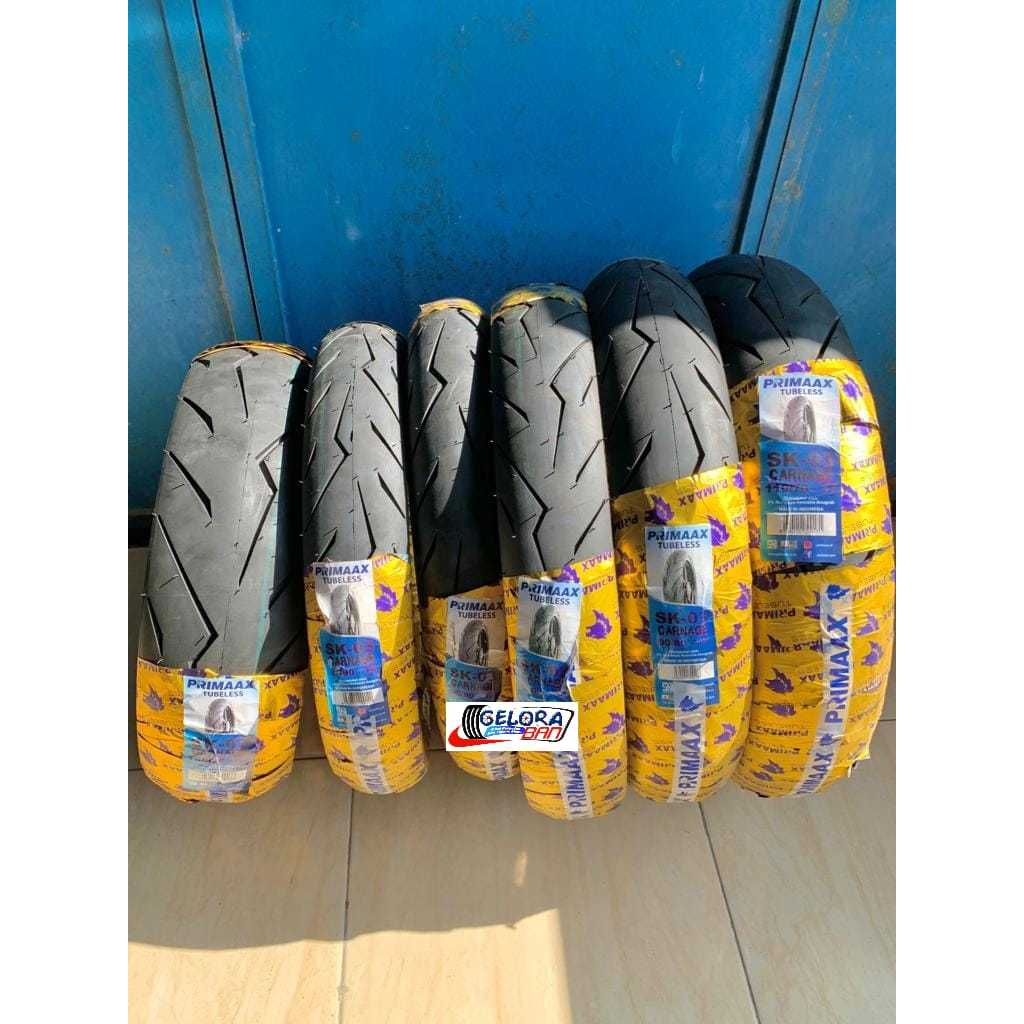 BAN MOTOR TUBELESS PRIMAAX SK-03 CARNAGE 130/70-13 BAN RING 13 80/90-14 90/90-14 BAN RING 14 80/80-17 90/80-17 110/70-17 BAN RING 17 ban metik 90/90-14 ban motor ring 14 ban luar 90/80-17 ban 110/70-17 ring 17 ban primek 80/80-17 ban motor ring 17 r17 r14