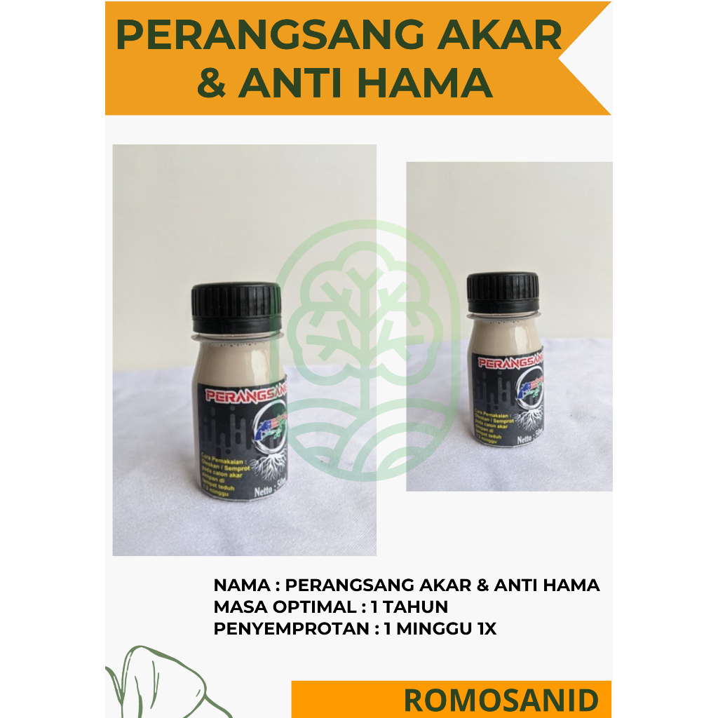 Perangsang Akar Tanaman Plus Anti Hama Akar pohon hidup - ROMOSAN.ID