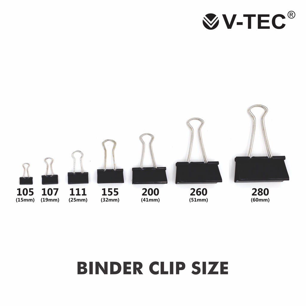 

V-TEC BINDER CLIP NO.280 DAN NO. 300