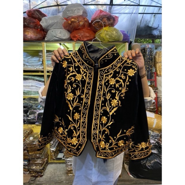 beskap solo anak bahan bludru/beskap khitanan/baju sunatan