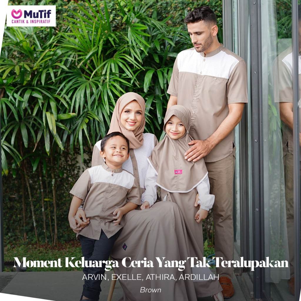 SARIMBIT MUTIF Athira / Ginger Snap - Stripper Ginger / Gamis Athira / Little Ardillah / Koko Arvin 