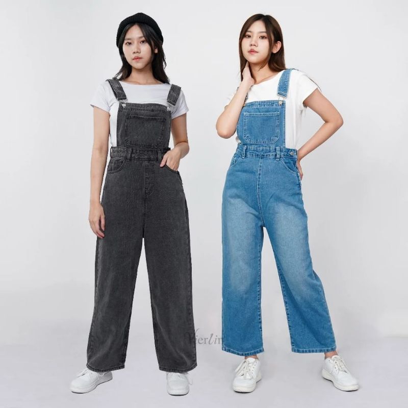 OVERALL Jumpsuit Wanita/Baju Kodok wanita Jumsuit jeans wanita korea Terbaru/Overall jumpsuit Korea 