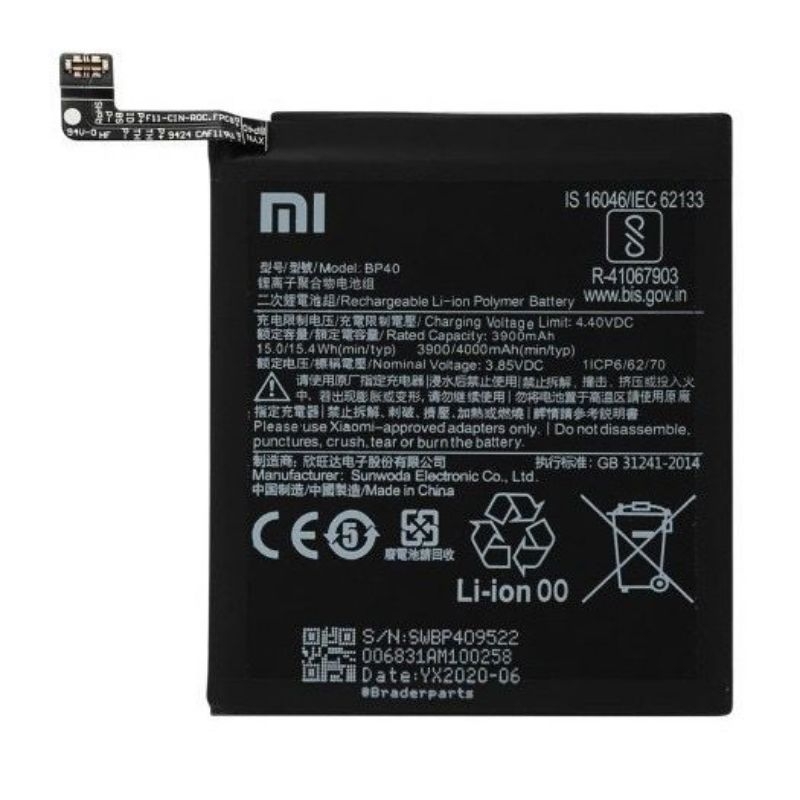 BATERAI K20 pro MI9T PRO,BP40