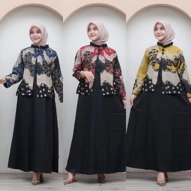 Gamis Inner Rompi Batik - Sekar Ayu