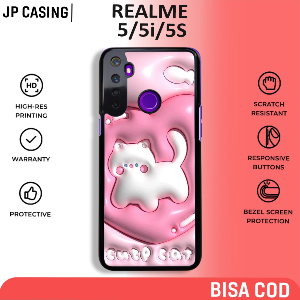 case realme 5 5i 5s terbaru motif aesthetic cute 10 keren lucu casing cowok cewek hp mewah bahan sof