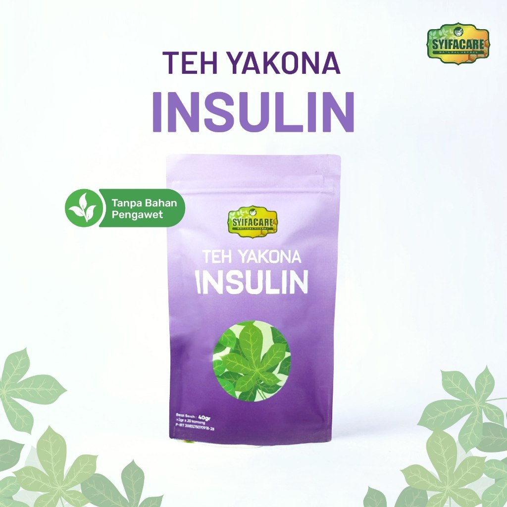 

Teh Yakona INSULIN Syifacare - Teh Celup Bahan Alami Herbal Daun Insulin Bantu Melindungi TUbuh Dari Radikal Bebas dan Kadar Gula Darah 20 Tea Bag