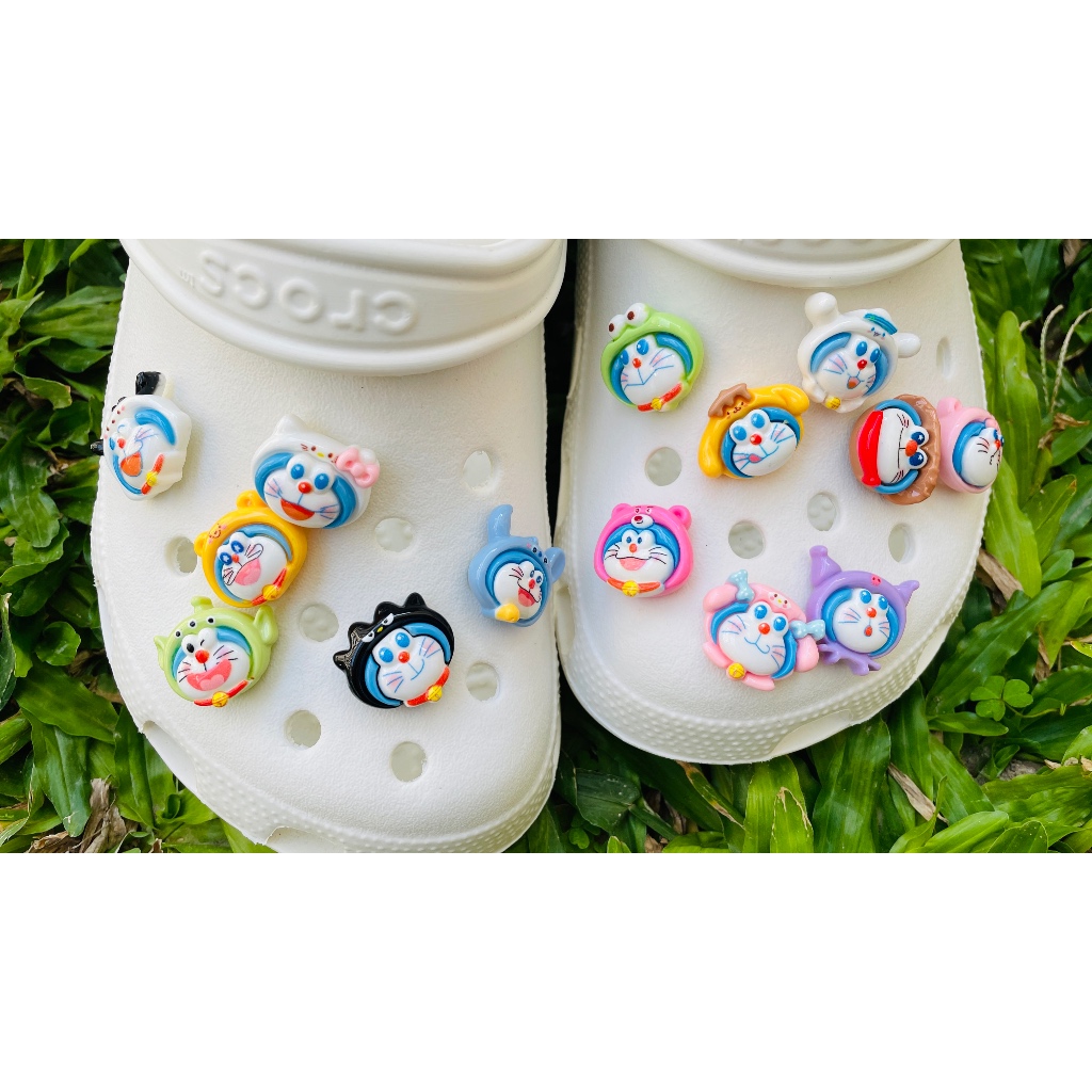 Orchid Store - Aksesoris Jibbitz 3D 1 pcs Hiasan Sandal Crocs bentuk Doraemon Sanrio | Jibbitz Murah