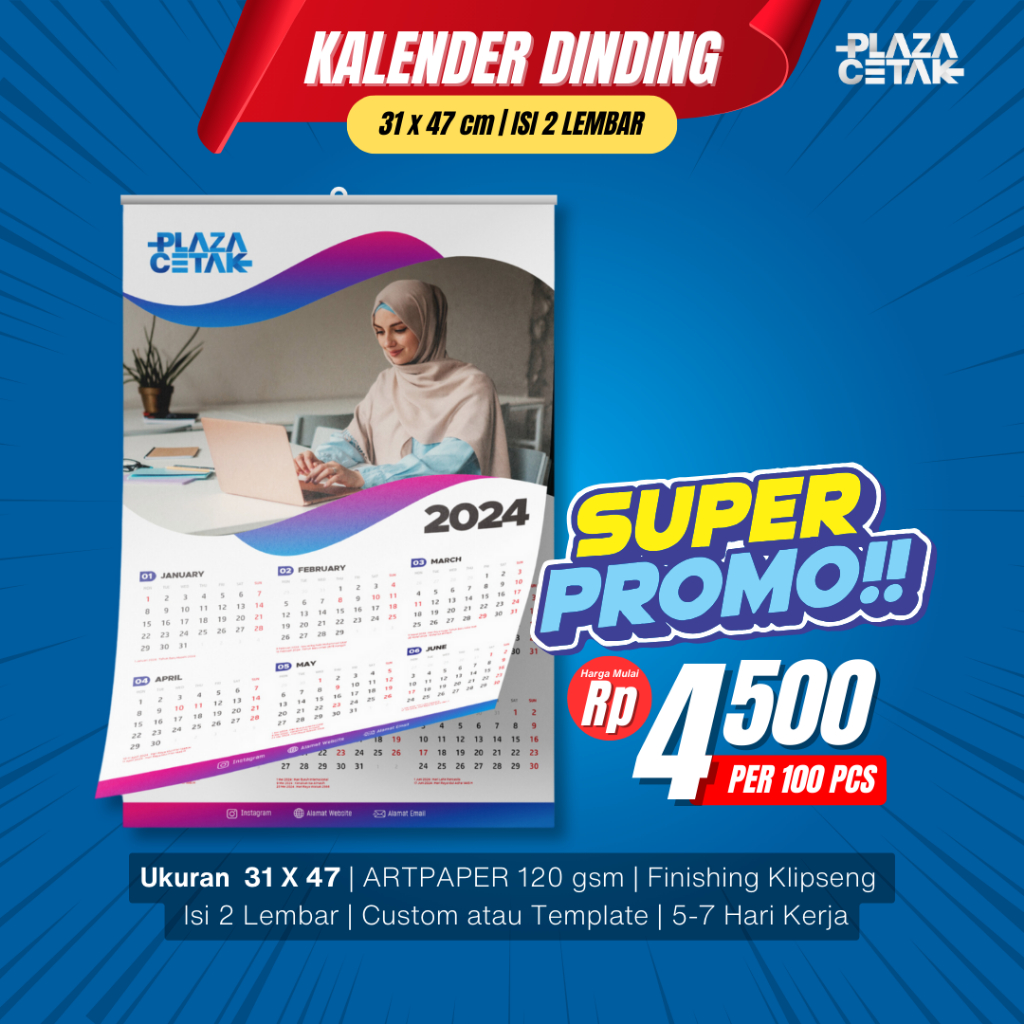 

Kalender Dinding Digital 31x47 cm Digital (isi 2 halaman)