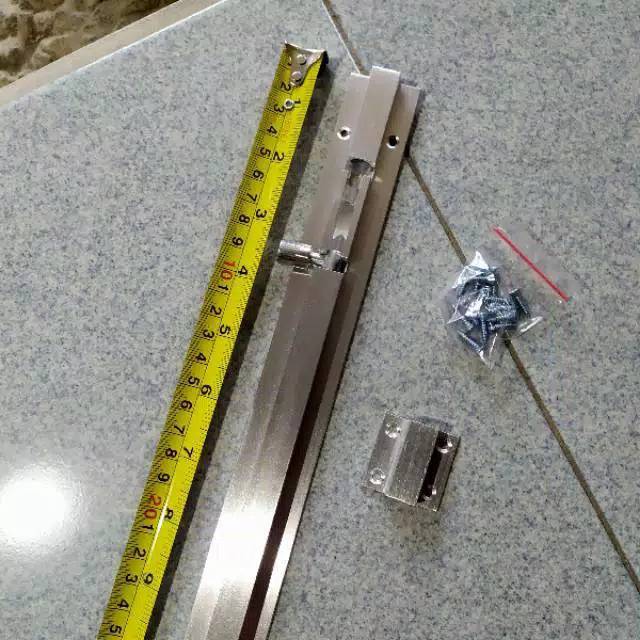 Grendel pintu rumah panjang 40 inch atau 1 meter 36 inchi atau 90 cm dof kotak alumunium