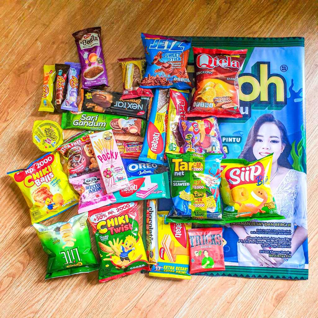 

(Pouch+Isian) Pouch Kado Snack Custom Jumbo