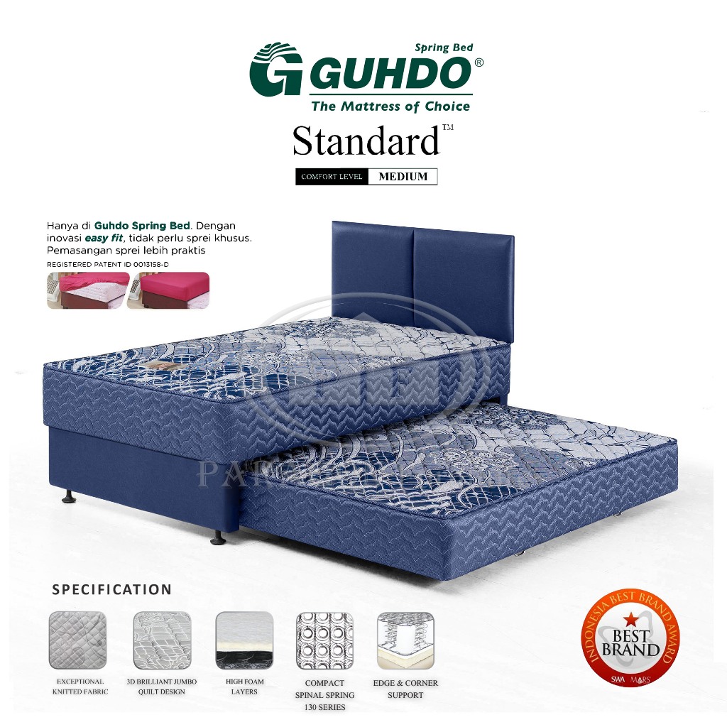 Guhdo Spring bed 2in1 Standard 180x200 HB Atlantic - Full set