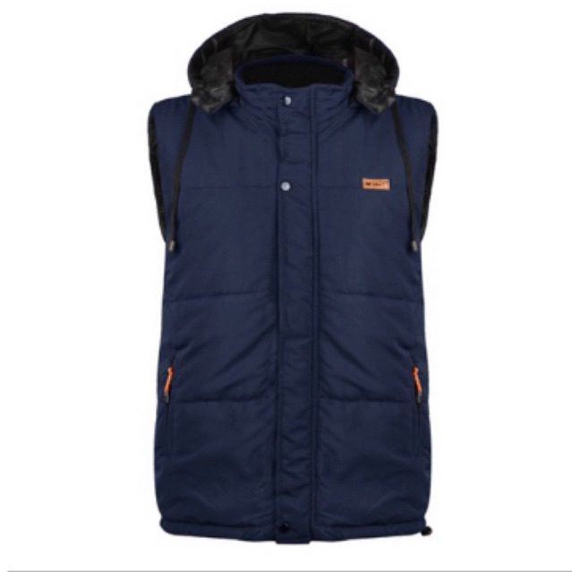 MnG Rompi Taslan Hoodie Pria Dewasa Polos Tebal Waterproof Windproof Premium