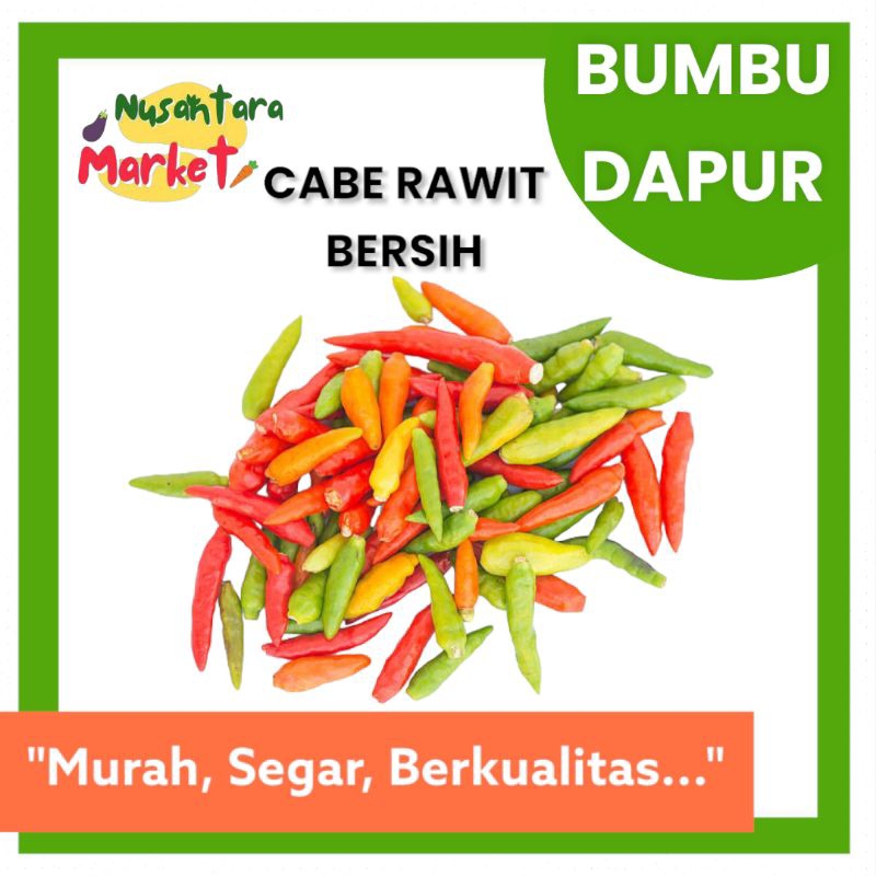 

CABE PETIK RAWIT | CABE TANPA BATANG | 100GR - 250GR | NUSANTARA MARKET