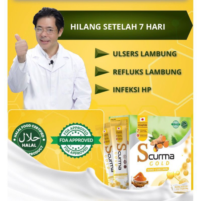 Scurma Gold Original obat mag,Lambung teknologi jepang