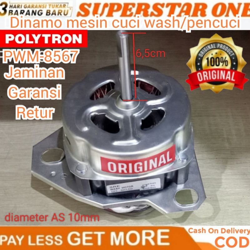 DINAMO WASH/PENCUCI MESIN CUCI POLYTRON PWM-8567