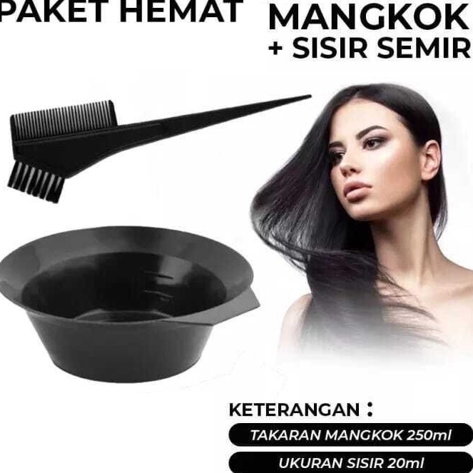 Kirim Langsung Mangkuk Cat Rambut  Sisir Semir  Wadah Mangkok Tempat Mewarnai Rambut Salon Professio