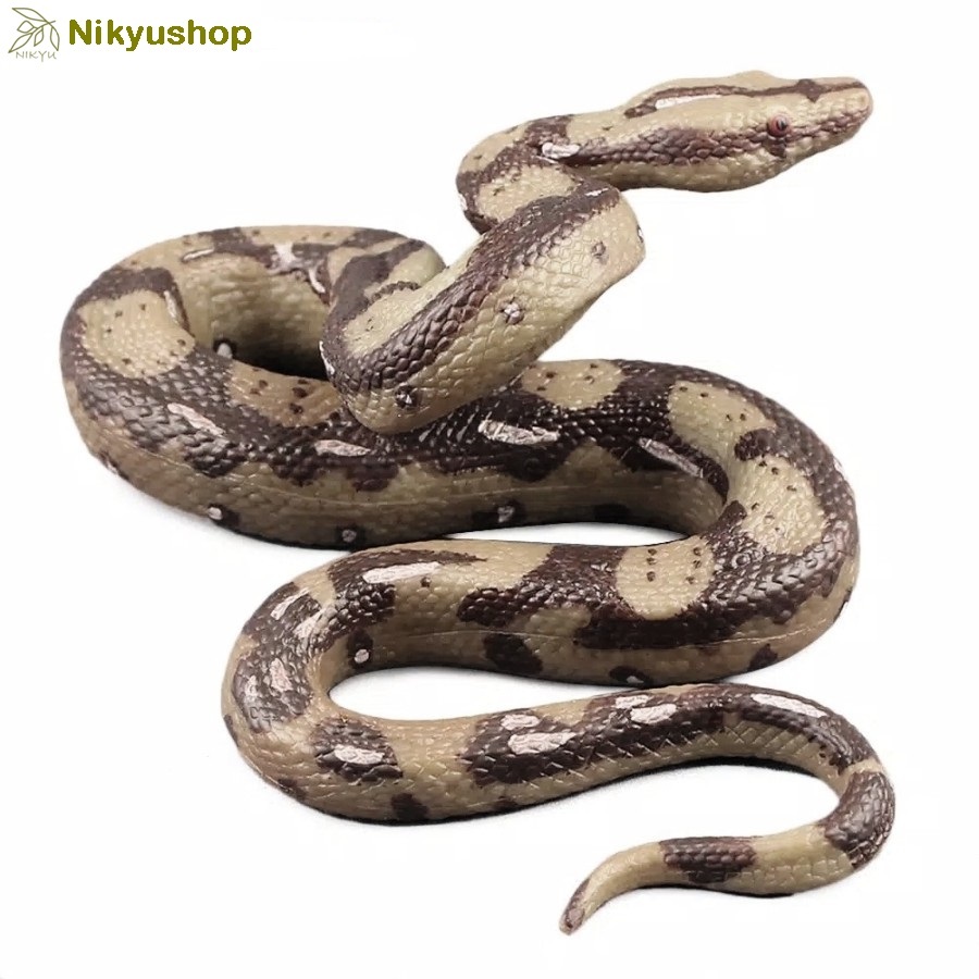 [Nikyushop] Mainan Edukasi Pajangan Hewan Binatang Animal Figure Ular Piton Boa Constrictor Snake
