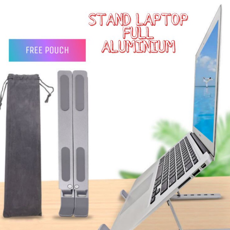 Terupdate Stand Laptop Aluminium Stand Holder Laptop Aluminium
