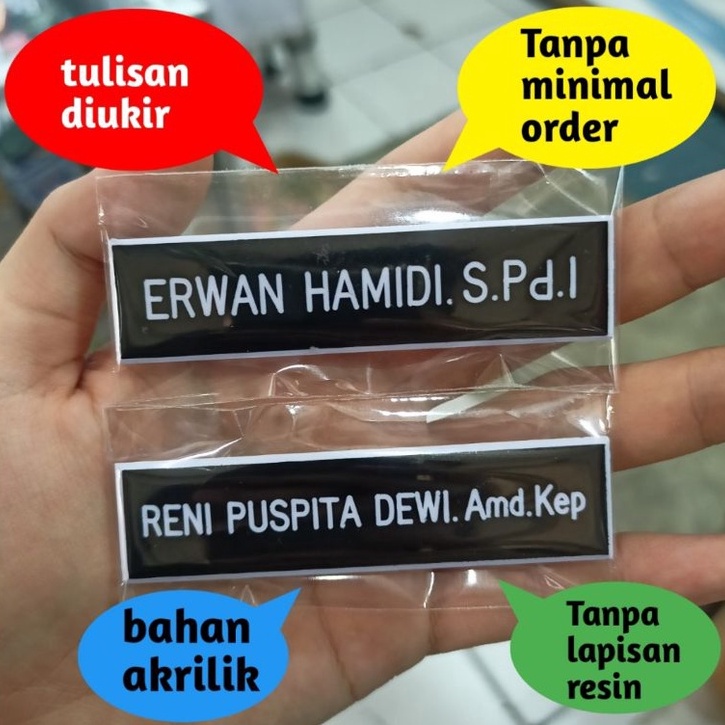 

Laris Nametag ukir magnet nama Nama dada ukir Papan nama dada bhayangkari