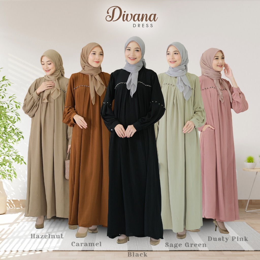 QUAIL HIJAB GAMIS CRINCE AIRFLOW DIVANA
