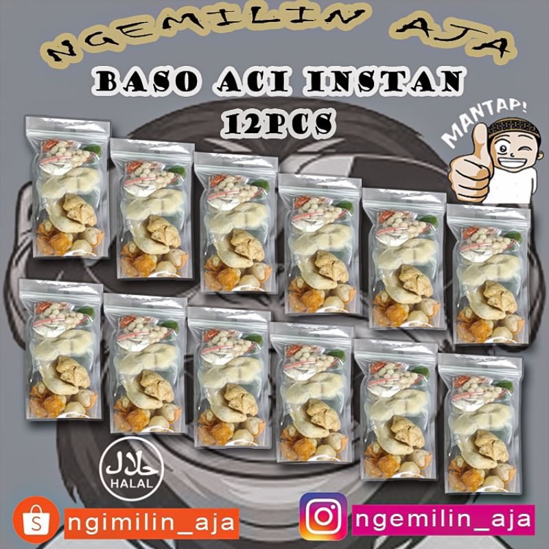 

1212 HARGA GROSIR PAKET BASO ACI 12 BUNGKUS12 PCS PAKET HEMAT MURMER buruan