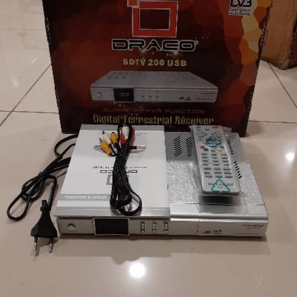 GROSIR RECEIVER PARABOLA DIGITAL DRACO USB ORIGINAL GARANSI RESMI Dijual