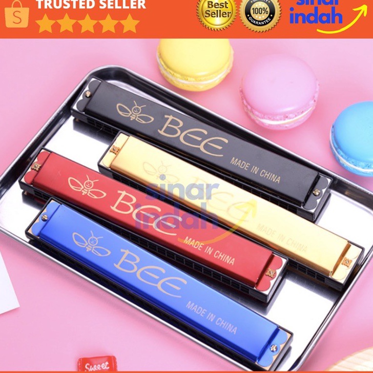 Best Produk HARMONIKA BESAR BEE 24 HOLE Key C Murah Yamaha Alat Musik Tiup Harmonica