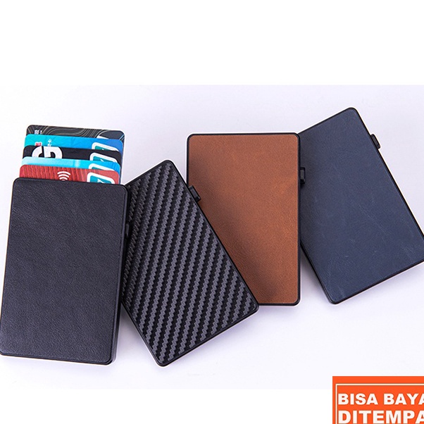 Segera Dapatkan TG169 CARD HOLDER  DOMPET KARTU  TAS KARTU  METAL CASE RFID BLOCKING  TRAVEL ORGANIZ