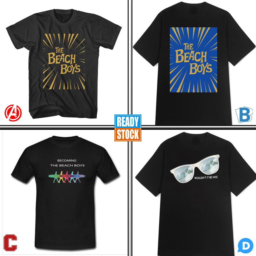 Kaos The Beach Boys Tshirt 100% Cotton