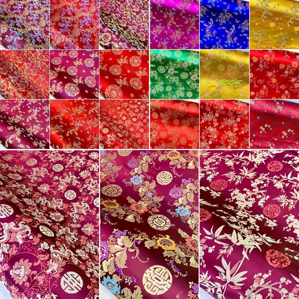 KAIN CHEONGSAM BAJU CINA SHANGHAI QI BAO IMLEK IMPORT (seri 2)