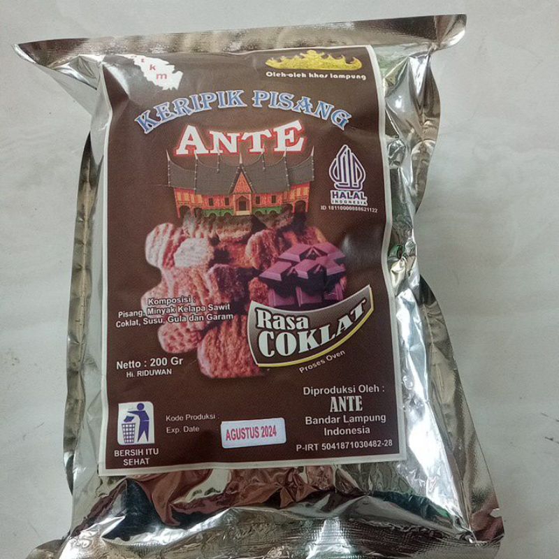 

keripik pisang coklat ANTE