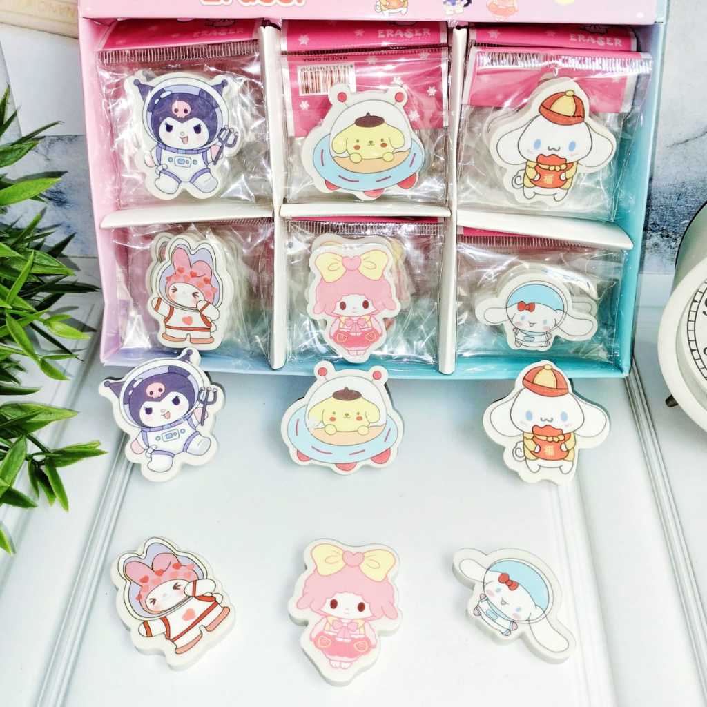 

Penghapus Sanrio Kotak 1 PCS CUTE LUCU Cinnamoroll Harga Super MURAH / Penghapus SANRIO bentuk Kotak Eraser Hapusan Kuromi Melody Terlaris Perlengkapan Sekolah Anak Kekinian Fancy Spesial Bisa Grosir dan COD