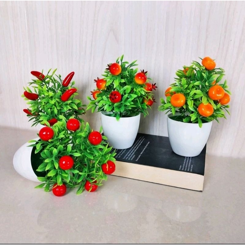 Bunga Hias Plastik/ Bunga Hias Buah/ Bunga Buah